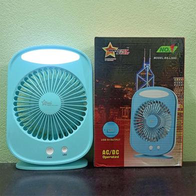 Bright-Star-BS-L2895-Rechargeable-Multiple-Modes-Portable-Mini-Desk-Fan-With-LED-Light